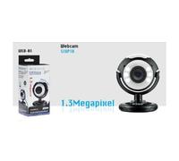 WEBCAM WEB-01 IDEALE PER VIDEOCONFERENZE MICROFONO 1.3 MPX 6 LED PER NOTEBOOK PC