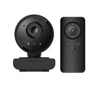 Webcam Webcam 1080P AI Humanoid Auto Tracking Web Camera con telecomando Microfono USB Web Cam for PC Computer portatile Mini fotocamera(Noir)