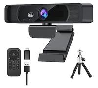 Webcam Webcam HD 4K Webcam 120 ° Webcam grandangolare con microfono e telecomando Streaming Web Camera for PC Conferencin
