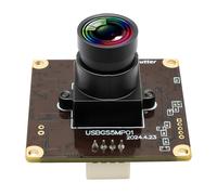 Webcamera usb 5mp Global Shutter Modulo fotocamera USB per computer 60fps ad alta velocità PC Camera Mini UVC USB2.0 Lightburn Camera per incisore laser grandangolare Mini Webcam per Linux, Windows,