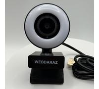 WEBDARAZ Webcam con luce Full HD 4K 1080P Web Camera Auto Focus Microfono Plug and Play USB Computer Web cam per PC Laptop Desktop, Mac Zoom Skype Teams