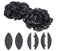 WEBEEDY 100 Pezzi Lamellatrici per Falegnameria Strumento di Collegamento Rapido per Biscotti Riutilizzabili Assortimento di Connettori per Mobili per Fai Da Te Mobili (Nero)
