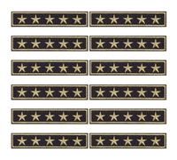 WEBEEDY 12 pezzi toppe termoadesive dell'esercito bandiera americana stelle tracolla spallina toppe militari ricamate toppe da cucire applique per cappello fai da te, giacca, toppe per vestiti artigia