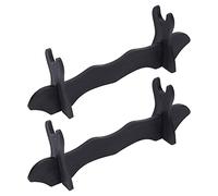 WEBEEDY 2 Pezzi Supporto Spada Supporto Katana Staffa Spada in Plastica Samurai Nero Display Spada Gladiatore per Katana Wakizashi Tanto Supporto Tutte Le Spade