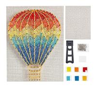 WEBEEDY 3D String Art Crafts Kit per Principianti Adulti e Bambini Fatti A Mano Mongolfiera Rifornimenti d'Arte Progetti di Artigianato Fai-da-Te Pacchetto Disegno Avvolgimento Set Regalo