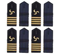 WEBEEDY 4 Paia Spalline Uniforme Pilota Professionale Marinaio Elica Distintivo Spalla Tavole Rigide Ancora Oro Capitano Compagno Marina Militare Ammiraglio Uniforme