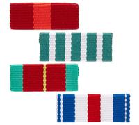 WEBEEDY 4 Pezzi Nastro Medaglia Pin Bar Spilla Militare, Distintivo Smalto per Uomo Donna Cappotto Giacca Costume Uniforme, Metallo