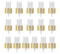 WEBEEDY 4 Tappi per bottiglia spray 24/410 in oro bianco tappo spray in plastica di ricambio fine mist spray pompa tappi riutilizzabili dispenser spray nozzle per profumo cosmetico