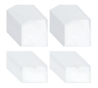 WEBEEDY 60 pezzi 2 formati sacchetti adesivi chiari sacchetti angolari adesivi per gli organizzatori aggiunge spazio di archiviazione aggiuntivo porta tasche in plastica(15,3 x 15,3 cm, 10 x 15 cm)