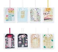 WEBEEDY 8 stili giapponesi omamori amuleto portafortuna da appendere sacchetti fatti a mano tradizionale giapponese portafortuna ciondolo portafortuna per studio, amore, successo, sicurezza stradale,