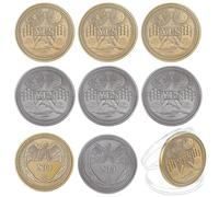 WEBEEDY 8PCS Yes No Challenge Coin Decision Maker Coin Lucky Medallion Souvenir Divination Flip Coin, 2 colori
