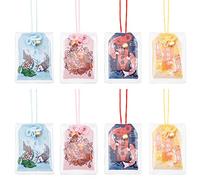 WEBEEDY Amuleto Omamori Giapponese 8 Pezzi 4 Stili di Koi Hanging Bustina Charms Santuario Amuleto Fortunato Buona Fortuna Bustina per Buona Fortuna
