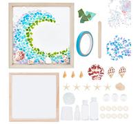 WEBEEDY Cornice in resina stampo fai da te onda arte resina artigianato casting kit resina epossidica per fai da te decorazione della casa, regali fatti a mano, progetto amante della spiaggia