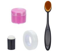 WEBEEDY Crema estinguibile al calore per il trasferimento dei pattern 20 g/lattina rosa Heat Erase Cream Sashiko pennarello con spugna pennello e nastro adesivo per marcare i tessuti