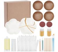 WEBEEDY Kintsugi - Kit di riparazione Kintsugi oro, completo e moderno, con ceramiche pratiche e 50 ml di colla alimentare per principianti per riparare le ceramiche rotte