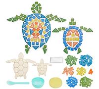 WEBEEDY Set di 2 kit di mosaico per tartarughe marine, mosaico, decorazione da parete, per adulti, bambini, terrazza, cortile, piscina e giardino, fai da te per bambini