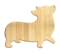 WEBEEDY Tagliere decorativo in legno di bambù con foro per appendere formaggio, frutta, carne, compleanno, Natale, inaugurazione della casa, 34 x 29 x 1,5 cm