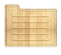 WEBEEDY Tagliere in legno di bambù a forma di cartella, per cucina, con foro per appenderlo, piccolo vassoio decorativo per formaggio, frutta, carne, verdura, regalo per Halloween e Natale