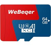 WeBeger Scheda di Memoria MicroSD, 64 GB, U3 A1, Classe 10, XC
