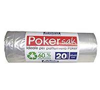 Webeingstore Poker Bama Sak, Sacchetti Pattumiera, 60x65 cm, 10 Confezioni da 20 Sacchi