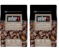 Weber 17612 Cubetti accendifuoco 48 pastiglie sul marrone (Confezione da 2)