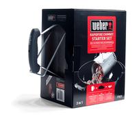 WEBER Ciminiera di Accensione per Barbecue con 2 kg di bricchette e 6 accendifuoco - 17631