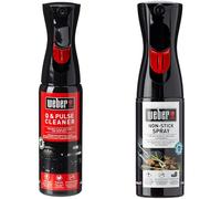 Weber 17874 Detergente per Barbecue Q & Pulse Nero & 17685 Olio antiaderente per