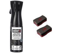 Weber 17889 Spray Protettivo per ghisa Nero & 17688 Spugna Nero 2pezzo(i)