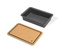 WEBER 3400131 Contenitore con coperchio-tagliere Weber Works, Si inserisce nel r