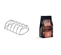 Weber 6605 - Supporto di Cottura per Costine, acciao & 17664 - Miscela Chips per