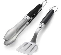 WEBER 6645 Set utensili Premium 2 pezzi spatola e pinza