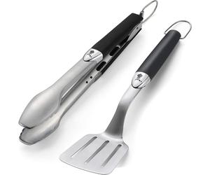 WEBER 6645 Set utensili Premium 2 pezzi spatola e pinza