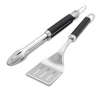 Weber 6771 - Set di pinze e spatole di precisione, colore: nero/argento