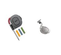 Weber 7211 Sonda Alimenti per iGrill Nero & 7240 Staffa Supporto iGrill Argento