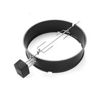 Weber Girarrosto per barbecue a carbone Ø57 cm – Spiedo motorizzato, Nero/Argento (7494)