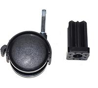 Weber 99241 - Ruote di ricambio con freno e supporto, colore: Argento