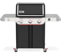 WEBER Barbecue a Gas da Giardino BBQ da Esterno 3 Bruciatori con Ripiani Laterali e Griglie in Ghisa Smaltata colore Nero e Acciaio Inox - 1501241 E-335W...