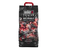 Weber Carbone di legna Premium | combustibile naturale BBQ, calore lunga durata, accensione 15 min, fino a 1,5h di combustione, 3kg