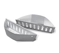 Weber Cestelli per carbonella (set di 2), in robusto acciaio zincato, per grigliate dirette e indirette con carbonella/bricchetti, adatti a tutti i barbecue a carbonella da 47 cm - argento (7403)