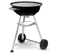 Weber Compact Kettle Barbecue a Carbone 47 cm Nero con Supporto a 3 Gambe e Ruote + Bricchette Weber 4 kg + Spugna Omaggio Kit Gallik