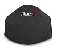 Weber Funda Premium para chimenea, transpirable UV- & Resistente al Agua, con cierre de Velcro para fijación, funda para parrilla, funda para barbacoa - Negro (7159)