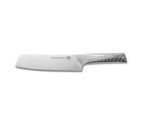 Weber Deluxe Cuchillo de cocina / multiusos - Pequeño (hoja de 14cm), de acero inoxidable alemán de alta calidad, monobloque, extra afilado, mango ergonómico - Plata (17073)