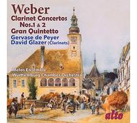 Weber/ Glazer, David/ Gervase De Peyer - Clarinet Concertos Nos. 1 & 2 / Gran Quintetto