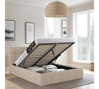 WEBER INDUSTRIES Letto baule 160 x 200 cm Elias + rete / beige