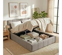 WEBER INDUSTRIES Letto baule 160 x 200 cm Elias + rete / grigio chiaro