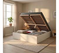 WEBER INDUSTRIES Letto baule Bilbao 180 x 200 cm + rete / bianco