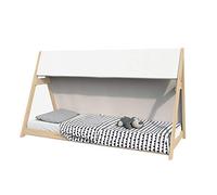 WEBER INDUSTRIES Letto cabane TIPI 70 x 140 + 1 telo + 1 rete/Naturale