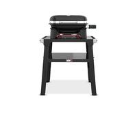 Weber Lumin Compact/Barbecue Elettrico Compatto con Supporto, Fino a 315 °C, con termometro nel Coperchio, Griglie in ghisa Smaltata in Porcellana, Superficie di Cottura 43 × 32 cm, Nero (1501653)