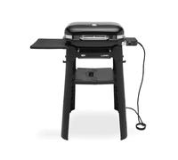 Weber Lumin Compact Barbecue Elettrico con Stand, Griglia di Cottura 43 x 32cm, Portatile, Raggiunge 315 °C, Versatile - per Rosolare, Affumicare, Cuocere al Vapore, Scongelare - Nero (91010953)