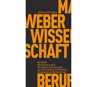 Weber, M Wissenschaft Als Beruf - (German Import) Book NUOVO